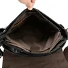 Männer Leder Messenger Bags Cross Body Business PU Casual Dokument Einzelne Schulter Schwarze Tasche für Männer