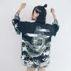 여성 상단과 블라우스하라 주쿠 카와이 셔츠 일본 스트리트웨어 복장기도 기기 여성 유카타 블라우스 여자 AZ004 200924