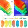 10rolls/box daylight effect fluorescent nail Decorations Luminous Transfer Nail Foil Sticker quality