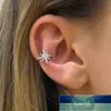 925 Sterling Silver Ear Cuff örhängen för kvinnor Charmiga zirkonklipp på guldörrödmycken utan att piercera 1 datorer Factory 5271487