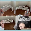 Jewelryforseven Luxury Handmade Rhinestone Crystal Crown Tiaras Bridal Headbands Women Wedding Hair Jewelry Aessories Jl Drop Delivery 2021