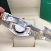 Montres 41 mm automatique mécanique montre pour hommes cadre bordure diamant disque numérique mode bracelet227H