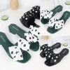 Womens High Heels Summer Wild Women's Sandals Simple Bow-knot Wedge Transparent Slippers Luxury Shoes Women Designers T18