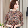 Blusas Mujer De Moda Korean Moda Odzież damska Topy i Bluzki 4XL Plus Size Długi Rękaw Koszula Ladies 5972 50 210427