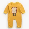 0-3Yrs Autumn Winter Infant Baby Boys Girls Cartoon Animal Rompers Clothing Kids Boy Girl Long Sleeve Clothes 210429