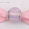 Pulseras con dijes DIY, joyería pandora murano, espaciador para hacer pulseras, brazalete, cuentas espaciadoras de facetas pequeñas rosas para mujeres, hombres, regalos de cumpleaños, fiesta de bodas 791722NOP