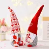 Party Supplies Valentine's Day Decoration Plush Gnomes Doll Home Table Valentines Elf Ornaments Sweet Valentines Gifts XBJK2201
