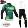 2021 EUROPCRA Zimowe Jazda na rowerze Jersey Zestaw Mężczyźni Thermal Polece Długim Rękawem Koszule Spodnie BIB Zestawy Rower Mountain Rower Wyścigi Bicycle Sports Garnitury S21033020