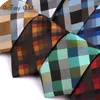 Cravate à col tissé Jacquard pour hommes Classic Check Cravates Mode Polyester Mens Cravate pour costume d'affaires de mariage Cravate à carreaux
