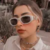 Occhiali da sole Fashion Unisex Glaases Small Ladies Vintage Rectangle Shades For Women Female Sunglass 2022 Trend