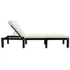 US Stock Topmax Patiobänkar möbler utomhus justerbar PE Rattan Wicker Chaise Lounge Stol Soledd A13411S323o