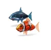 Novelty Games Remote Control Shark Toys Air Swimming RC Animal Infrared Fly Balloons Clown Fish Toy For Children Christmas Gifts Decoration