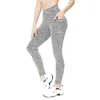 Luヨガ衣装卸売運動フィットネス着用Tiktok Ladies Tights Lift Hips High Wisted Pants Pocket Grey Color Athletic Apparel Lady Skinny総合サイズSXXXL