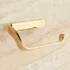 Soporte de papel higiénico dorado Soporte de papel higiénico para baño Accesorios de baño Diseño simple Una mano Lágrima 210720