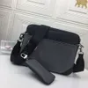 Luxurys Designers Messenger Bag Mens ombro Bolsas de Crossbody Set Set Set Leather Man com carteira Mini Coin Bolsa Chave Walle2680