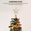 Kerstversiering 2 stks Tree Topper Hollow Star Treetop Ornament Decor