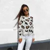 Beautiful Pink Leopard Short Pullover and Sweater Women Fall Winter Korean Elastic Knitted Jumper Female Knitwear 211011