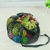 Mesh Net Shopping Bags Fruits Vegetable Portable Foldable Cotton String Reusable Turtle Bags Tote for Kitchen Sundries sea shipping DAF163