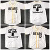 Ship från US Bad News Bears Baseball Jersey 1976 Chico Bail Bonds Kelly läckage Tanner Boyle Mäns Stitched White Top Quality Jerseys