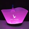 2020 Luminous ice bucket bar supplies creative LED colorful light KTV club beer bucket champagne grey goose ice bucket bottle cooler