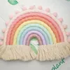 8 strati Nordic Tessuto Arcobaleno Arazzo Decorazioni per la casa Appeso a parete Giocattoli Nursery Decor Soggiorno Bambini Ragazze Camera da letto Decorazione 2629 Q2