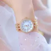 Crystal Women Watches Luxury Brand Fashion Diamond Female Gold Watches Stainless Steel Wristwatches Montre Femme 210527