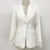 Mola outono mulheres blazer e jaqueta moda lace costurando terno feminino casual split manga um botão slim