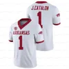 Custom Arkansas Jersey Outback Bowl CFP NCAA College Football Rakeem Boyd Treylon Burks Trelon Smith Jerry Jacobs Ty Clary Braden Bratcher KJ Jefferson Johnson