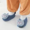 First Walkers Autumn Winter Thickened Baby Toddler Shoes Girl Boy Floor Cartoon Doll Children Soft Rubber-Soled