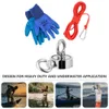 1 Set Fishing Magnet Permanent Kit with Fishing Round Detectors Heavy Duty Rope Non-slips Accessoy