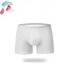 Underpants Seamless Ice Silk Ondergoed Mannen Thong With Beads Breathable Briefs Men Boxers Male Panties Unique Style Fiber Sexy Underwear