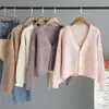 Women's Knits Winter Women Cardigans Cashmere Sweater Knitted Jacket Girls Korean Chic Tops Woman's Sweaters Jersey Kniting