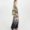 Multicolored Bikini Cover-ups Sexy Long Sleeve Boho Summer Beach Dress Plus Size Beachwear Swimsuit Cover Up Q1163 210420