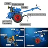 Stad Klassieke Rode Oude Tractor Auto Technische Bouwstenen DIY Wandelen Tractor Truck Bricks Educatief Speelgoed voor Kinderen Q0624