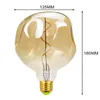 Żarówki Retro żarówki LED G125 Kamienne światło 4W Ściemniane 220 V 110 V Dekoracja żarnika Edison