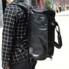 Fábrica atacado homens bolsa simples saco de fitness de couro verde esportes ao ar livre lazer couros sacos de viagem moda separação molhada e seca bolsas esportivas 11262