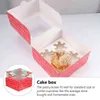 10 Stück Holiday Bakery Cupcake-Boxen Weihnachts-Lebensmittelbehälter mit Einsätzen H1231