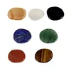 Natural Crystal Stone Party Favor GEM Piece Färgglada Chakra Yoga Power Stone DIY Hem Dekoration Hantverk Pendant 30 * 20 * 8mm