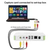 USB 2.0 TV Video Audio VHS till DVD HDD Converter Capture Card Connectors Cables for Win7 / 8 / XP