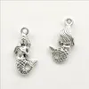 Lot 100pcs Mermaid sea-maid Tibetan Silver Charms Pendants for jewelry making Earring Necklace Bracelet Key chain accessories 22*12mm DH056