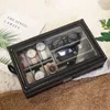 Watch Boxes & Cases Box Case Jewelry Organizer Holder Display PU Leather Sunglasses Storage For Men Women