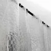 Waterproof 3D Transparent Bathroom Curtain Bathroom Shower Curtain with Hooks Thickened Bathing Sheer Wide Bath Curtain 211116