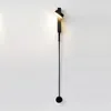 Wandlampen LED Goldene Lampe Kunst Kupfer Wandleuchte Eisen Leuchte Home Dekoration für Schlafzimmer Nachttisch Moderne Innentreppe Gang