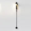 Wall Lamps LED Golden Lamp Art Copper Sconce Iron Light Fixture Home Decoration For Bedroom Bedside Modern Interior Stair Aisle