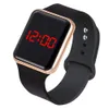 Sport numérique femmes hommes carré LED Silicone électronique femmes montres horloge relogio feminino numérique reloj