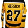 Nikivip Custom Retro Messier #27 Cincinnati Stingers Hockey Jersey Stitched Yellow Size S-4XL Alla namn och nummer högkvalitativa tröjor