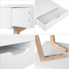 Writing Computer Desk, Home & Office Laptop Notebook PC Workstation with 2 Large Drawers, Study Desk Vanity Makeup Table Simple Modern