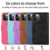 Retro Leather Flip Cover Phone Cases for iPhone 12 11 Pro Max XR Xs SE2 7 8 plus Wallet Case Cellphone Protective Shell