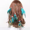 Barrettes à cheveux ondulées coréennes, bandeau en plumes de paon, couleur pour hommes et femmes, couvre-chef, accessoires de tempérament à la mode