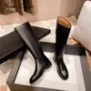 Stivali da fantino invernali Stivali Chelsea da moto da donna in vera pelle 2020 moda donna scarpe calde H1115